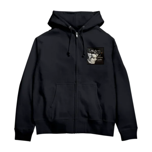 黒板わんにゃん　チワワ Zip Hoodie