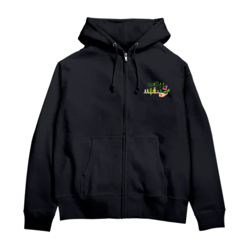 手乗りインコさん♡ Zip Hoodie