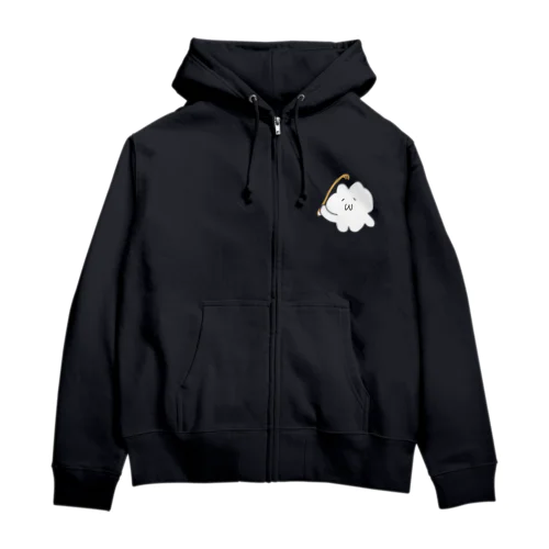 孫の手猫（背景なしver） Zip Hoodie