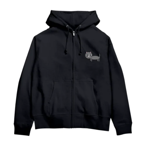 こむ猫ジップパーカー Zip Hoodie