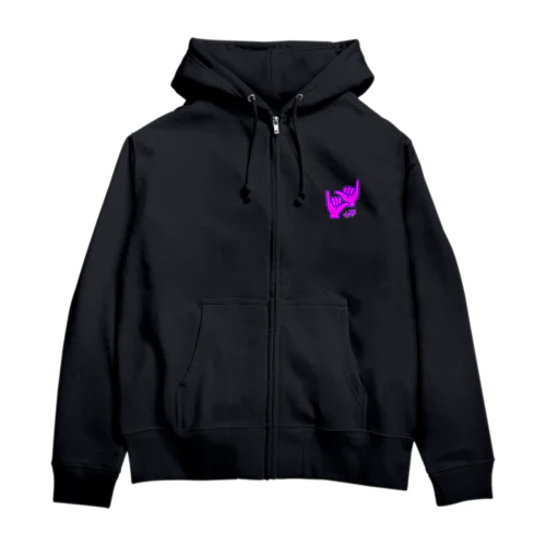 指文字やばい Zip Hoodie