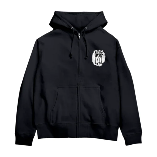 かわいい Zip Hoodie