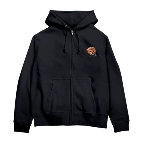 くびったけしばふちゃん【再販】 Zip Hoodie