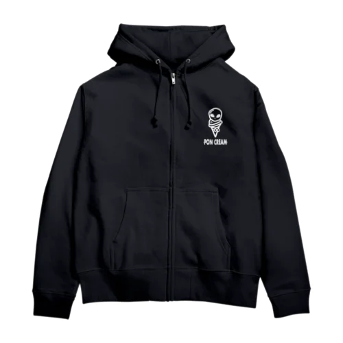 ぽんクリーム白線 Zip Hoodie