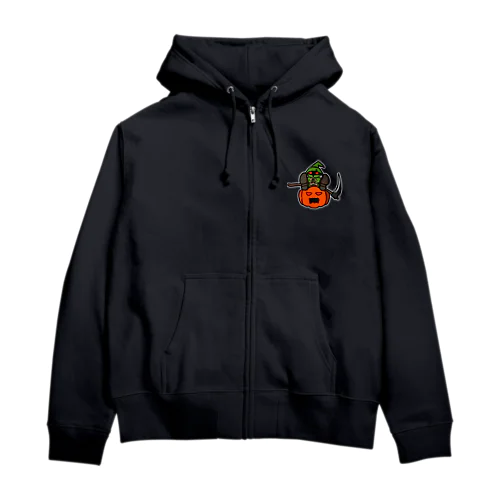 スケアクロウとジャック・オー・ランタン Zip Hoodie