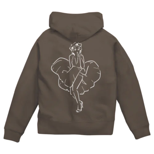 マリリン・モンロー（Marilyn Monroe) Zip Hoodie