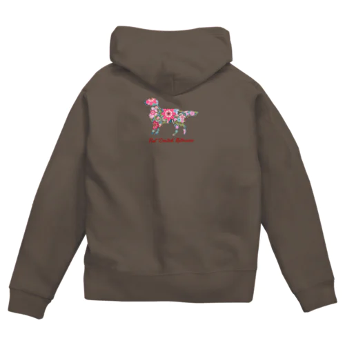 花kauwela フラットコーテッドレトリバー Zip Hoodie