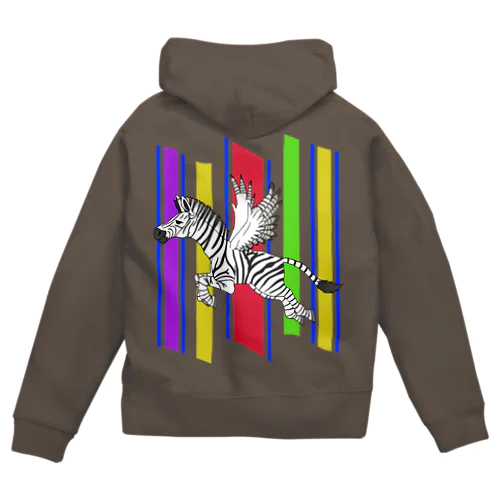 しまうまペガサス Zip Hoodie