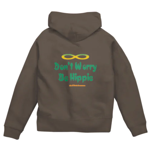 オリジナルロゴシリーズ　don't worry be hippie Zip Hoodie