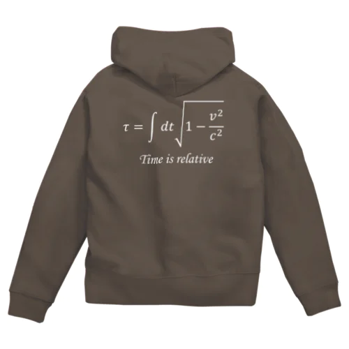 time is relative Zip Hoodie