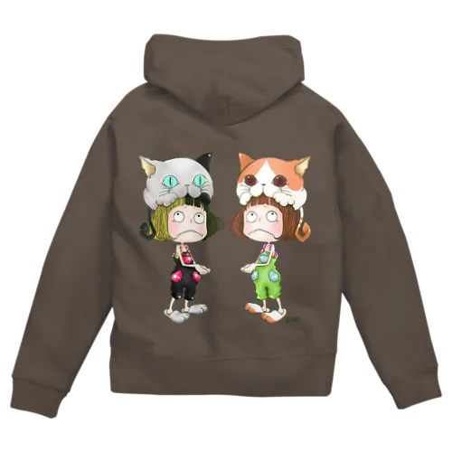 ガブねこズ Zip Hoodie