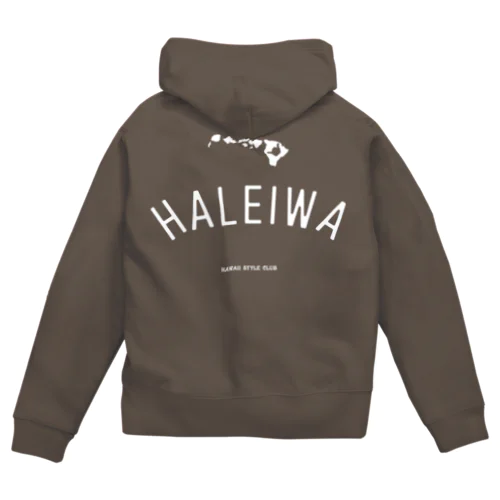 HALEIWA　WHT LOGO ジップパーカー