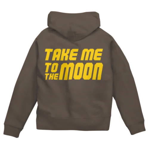 Take me to the moon ジップパーカー