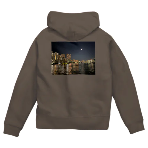 TOKYO MOON（東京夜景） Zip Hoodie