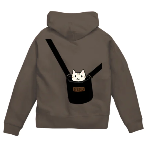 猫専用バッグ Zip Hoodie