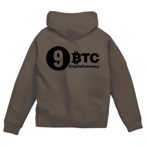 9BTC(Black-Logo) Zip Hoodie