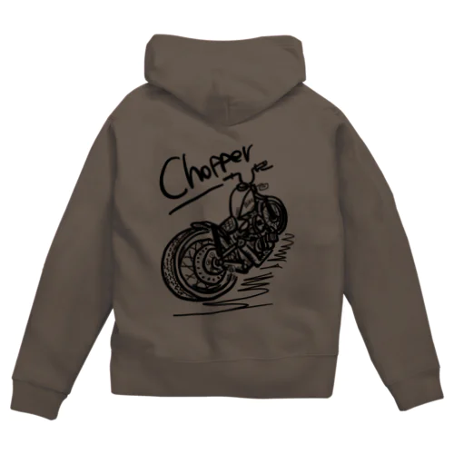 Chopper  Zip Hoodie