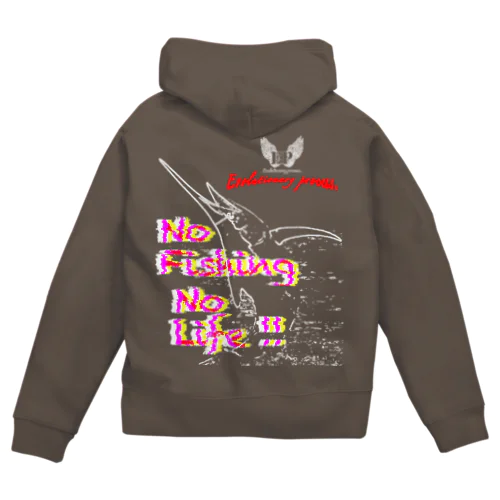 No fishing No life Zip Hoodie