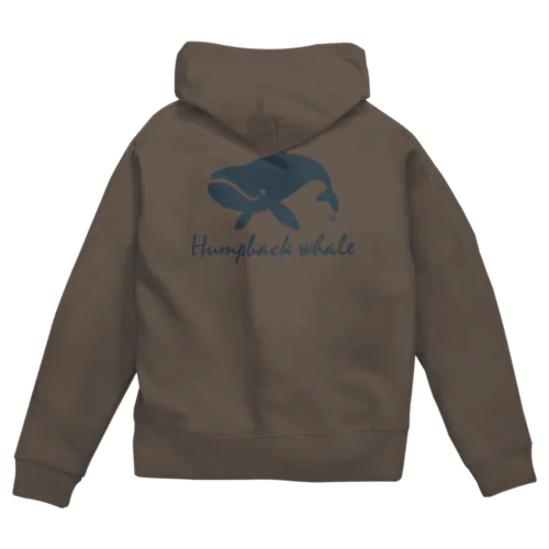 Humpback whale22 Zip Hoodie