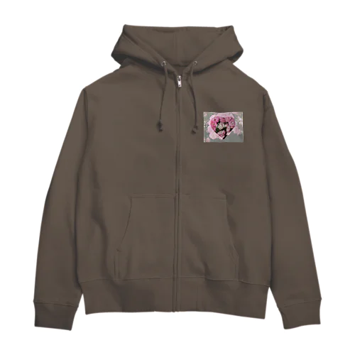 薔薇の花はお好き？？ Zip Hoodie