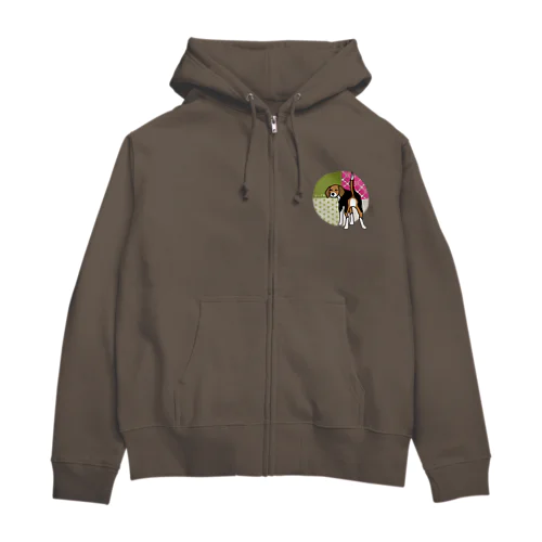 和柄びーぐる Zip Hoodie