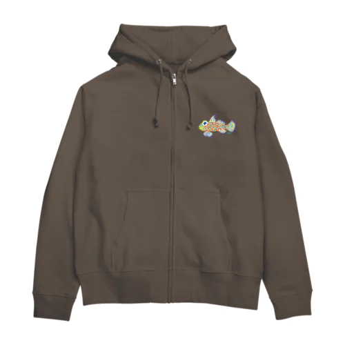 マンダリンフィッシュ Zip Hoodie