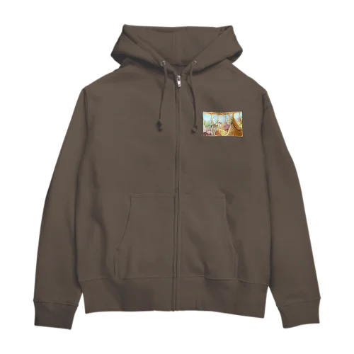 観覧車とメリーゴーランド Zip Hoodie