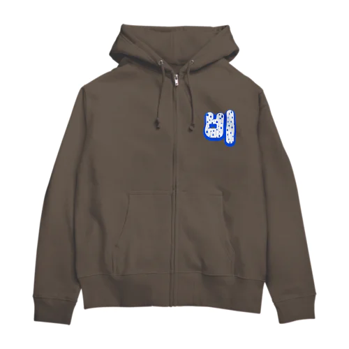 비(雨)  ハングルデザイン Zip Hoodie