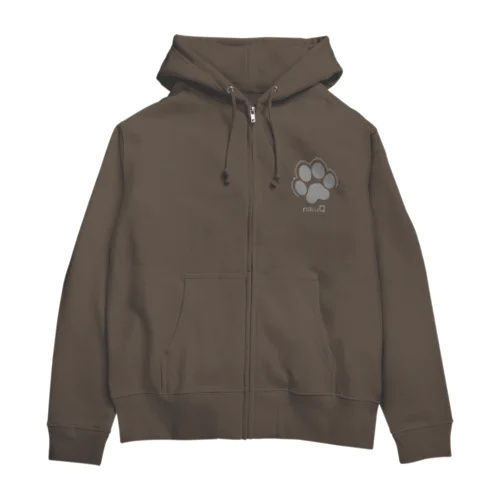 肉球をモチーフにしたオリジナルブランド「nikuQ」（犬タイプ）です Zip Hoodie