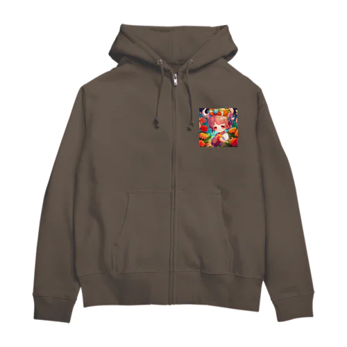 デーモンプリンセスは、お花がお好き💗 Zip Hoodie