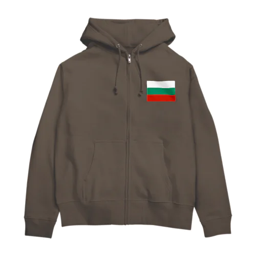 ブルガリアの国旗 Zip Hoodie