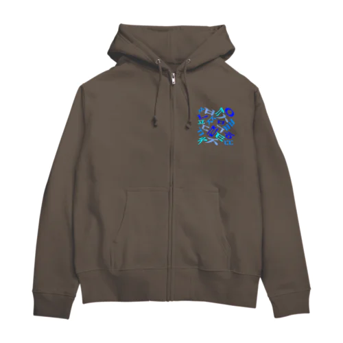 ハングルの子音 Zip Hoodie