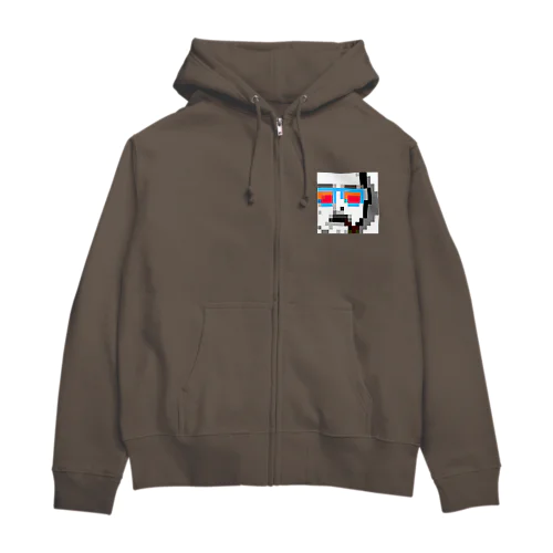 ドットしのちゃん Zip Hoodie