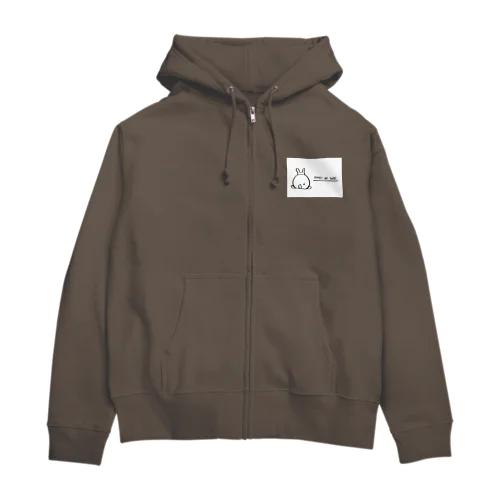 うさじりシリーズ(白背景ver) Zip Hoodie