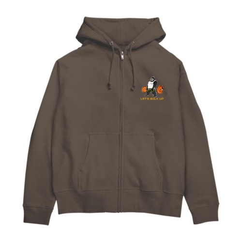 デッドリフトゴリラ黒 Zip Hoodie