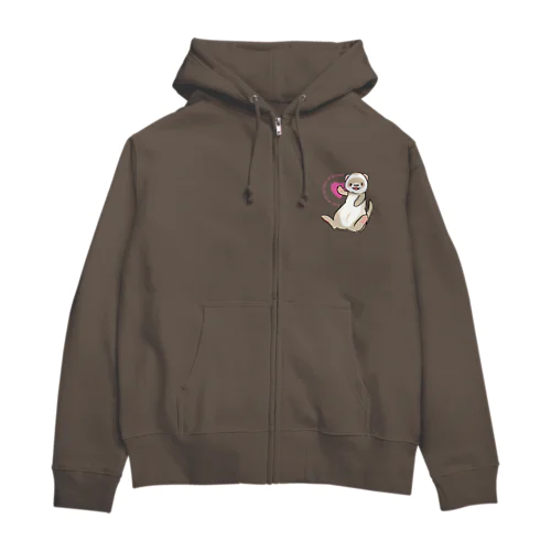 フェレット バタースコッチ Zip Hoodie