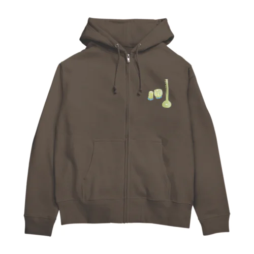 🎈両面 シタールとタブラー Zip Hoodie