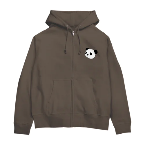 ちょっと横向きパンダくん Zip Hoodie