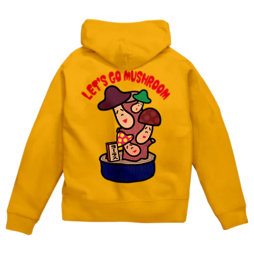 菌糸体胞子 Zip Hoodie