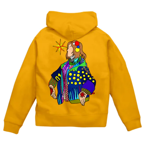 STAR-HANDS GIRL Zip Hoodie