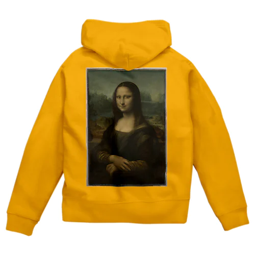 レオナルド・ダ・ヴィンチ / モナ・リザ Portrait de Mona Lisa (La Joconde) (la planche est restée inachevée à la mort de l'artiste) Zip Hoodie