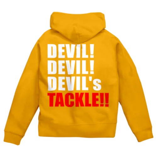 ラグビー　DEVIL'S TACKLE 鬼のタックル ジップパーカー