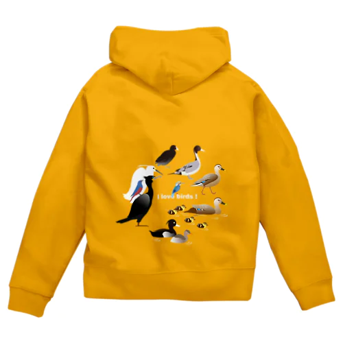 I love birds C 大 Zip Hoodie