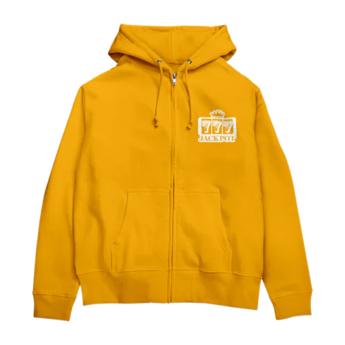 ジャックポット スリーセヴン ホワイト Zip Hoodie