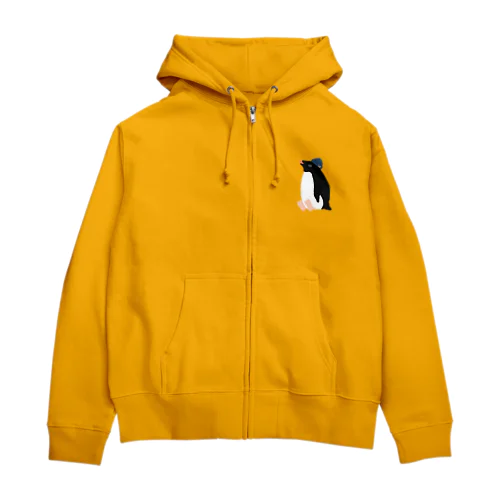 アデリーペンギンのぬいぐるみ Zip Hoodie