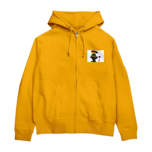 汚太郎と瑠璃子 Zip Hoodie