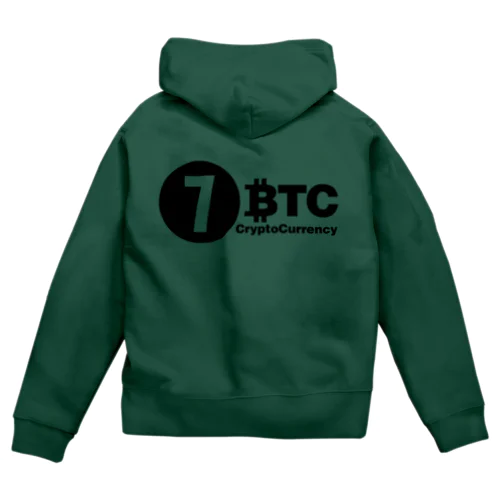 7BTC(Black-Logo) Zip Hoodie