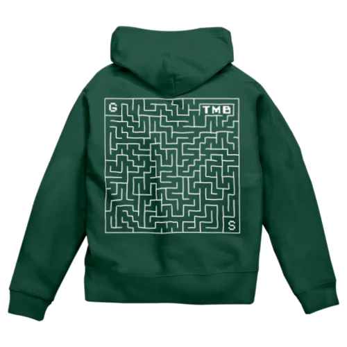 タイムマシン部迷路グッズ冬物 Zip Hoodie