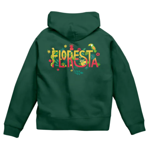 La Floresta（背景透明） Zip Hoodie