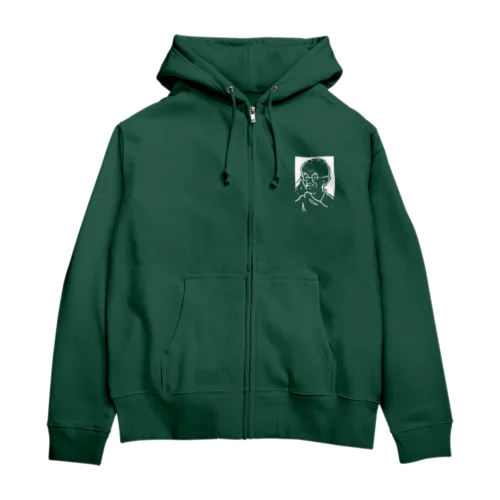 マハトマ・ガンディー(Mahatma Gandhi) Zip Hoodie